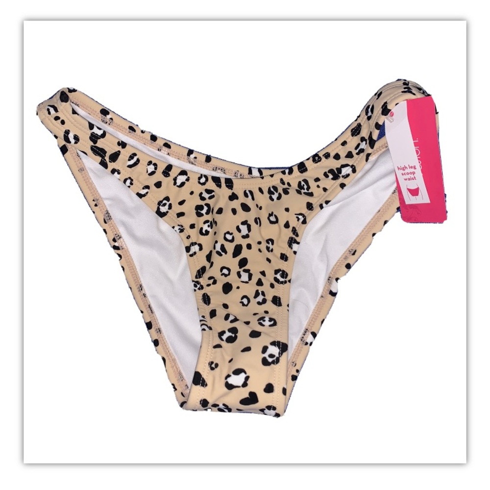 Xhilaration Leopard Print Bikini Bottoms Small NWT